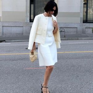 SCANLAN THEODORE CREPE KNIT DRESS